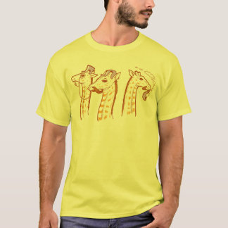 Giraffes met Shirt van Mustaches v2-Mannen