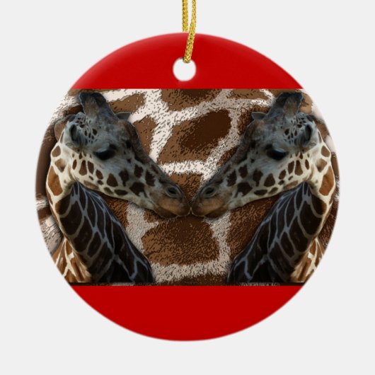 Giraffes NEMEN OP NOSE ORNAMENT CHRISTMAS (Voorkant)