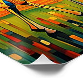 Giraffes op de Savannah Perfect Poster (Hoek)