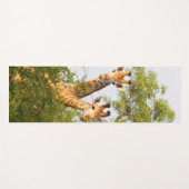 Giraffes Peeking Above Vegetation Yogamat (Voorkant (horizontaal))