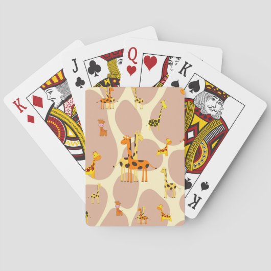 Giraffes Pokerkaarten (Achterkant)