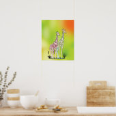 Giraffes Poster (Keuken)