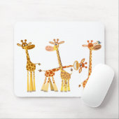 Giraffes van de cartoon: Het herdermousepad Muismat (Met muis)