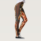 Giraffes, wij drie Afrikaanse dierenkunst Leggings (Rechts)