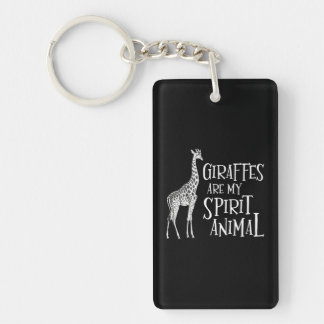 Giraffes zijn mijn Spirit Animal Zoo Lover Animal Sleutelhanger