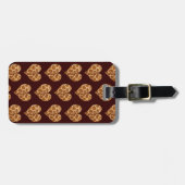 Giraffic Hearts Tiled Pattern Bagagelabel (Voorkant horizontaal)