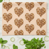 Giraffic Hearts Tiled Pattern Theedoek (Gevouwen)