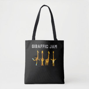 Giraffic Jam Giraffe Gealigneerde Huiddierentuin Draagtas