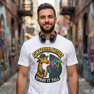 Giraffiti Kunstenaar T-shirt – Grappige Graffiti G