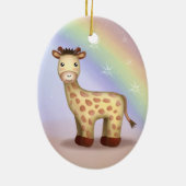 Giraldo de Giraffe - Ornamnet Keramisch Ornament (Achterkant)