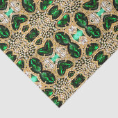 girale mode kunst deco goudgroen tissuepapier (Detail)