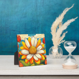  girasol tulipan flores fotoplaat