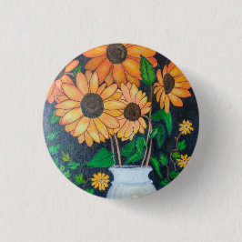 Girassóis Ronde Button 3,2 Cm