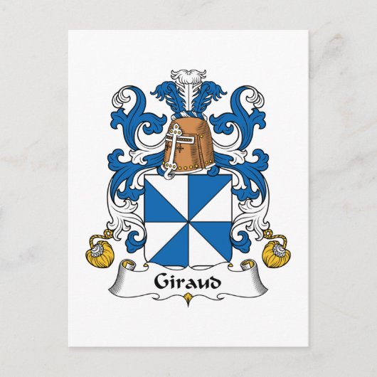 Giraud Family Crest Briefkaart (Voorkant)