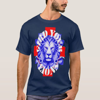 Gird Your Lions England Coach Fun Idom White Tekst T-shirt