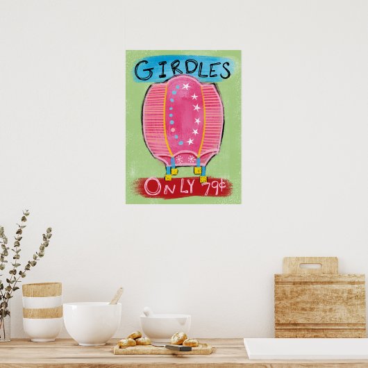 Girdles te koop Poster Wall Art - Funny Mode (Keuken)