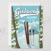 Girdwood Alaska aan ski (Voorkant)