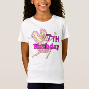 Girl 7th verjaardagsprinses t-shirt