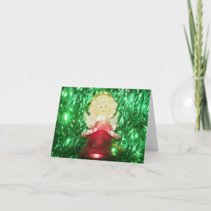 Girl Angel  Photo Folded Note Card