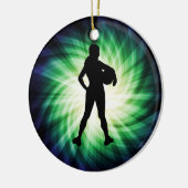 Girl Athlete; Cool Keramisch Ornament (Links)