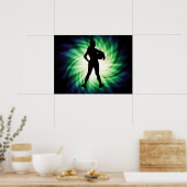 Girl Athlete; Cool Poster (Keuken)