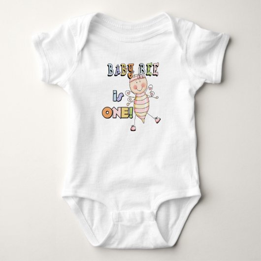 Girl Baby Bee 1er Anniversaire Tshirts et cadeaux (Devant)