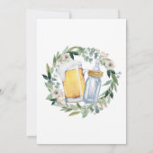 Girl Baby brasse une invitation Baby shower (Dos)