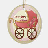Girl Baby Buggy ornament (Links)