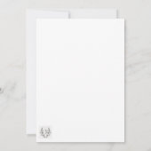 Girl baby shower Invitation Kaart (Achterkant)