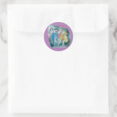 Girl Ballerina Dancers Thunder_Cove Ronde Sticker (Tas)