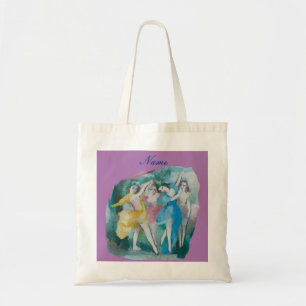 Girl Ballerina Dancers Thunder_Cove Tote Bag