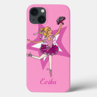 Girl ballerina roze blonde hoesje