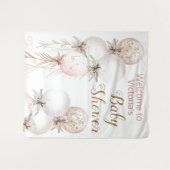 Girl Balloon Baby shower Backdrop Wandkleed (Voorkant (horizontaal))