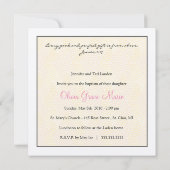 Girl Baptism Invitation - Litte Lamb Kaart (Achterkant)