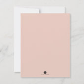 Girl Baptism Invitation Pink Lace Kaart (Achterkant)