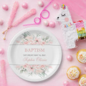 Girl Baptism Party Supplies Tablet Papieren Bordje (Feest)
