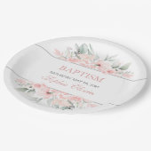 Girl Baptism Party Supplies Tablet Papieren Bordje (Gekanteld)