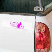 GIRL BARREL RACING BUMPERSTICKER (Op Truck)