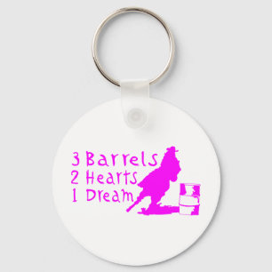 GIRL BARREL RACING SLEUTELHANGER