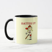 Girl Batter Up Tshirts en Gifts Mok (Links)