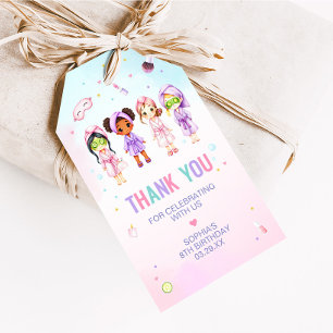 Girl Beauty Spa Party Verjaardagsfeest Favoriet Ta Cadeaulabel