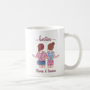 Girl Besties Best Friends Personalized Koffiemok