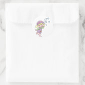 Girl Bgloebels Ronde Sticker (Tas)