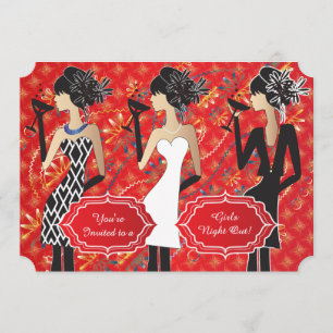 Girl Birthday Party Invitation Kaart