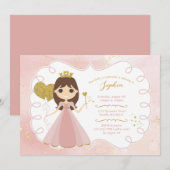 Girl Birthday-uitnodigingen Kaart (Voorkant / Achterkant)