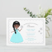 Girl Birthday-uitnodigingen Kaart (Staand voorkant)