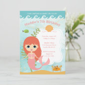 Girl Birthday-uitnodigingen Kaart (Staand voorkant)