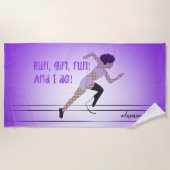 Girl Blade Runner Beach Towel Strandlaken (Voorkant)