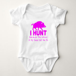 GIRL BOAR HUNDING ROMPER