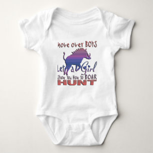 GIRL BOAR HUNDING ROMPER